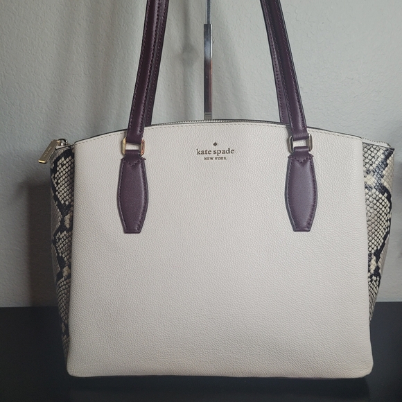 kate spade Handbags - Kate  spade Monet  Snakeskin Large Compartment Tote